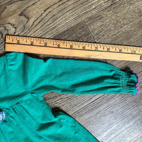 MATILDA JANE Under The Leaves Fall 2018 Green Purple Swing Top Dress 6-12mo - Picture 10 of 10